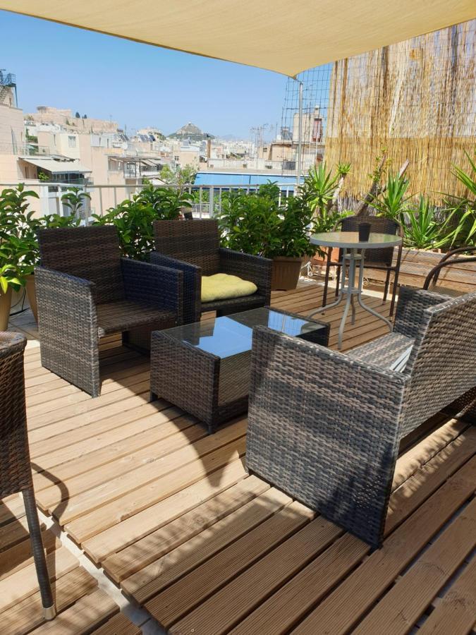 Renovated Studio With Roof Garden Access, 15 M Walk To Acropolis Apartment Athens Exterior photo