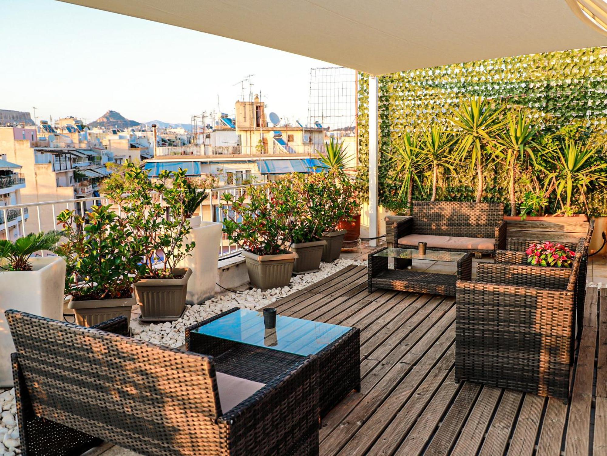 Renovated Studio With Roof Garden Access, 15 M Walk To Acropolis Apartment Athens Exterior photo